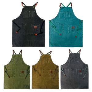 프리미엄 데님 앞치마 바리스타 까페 공방 앞치마 5colors