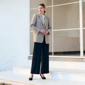 [미니멈]하이웨스트 와이드 팬츠 (MZAAWP2210 BK)_IC