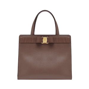 [페라가모] 바라 미디움 탑핸들백/브라운/21I290 741078