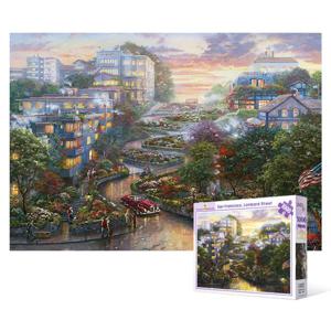 직소퍼즐 1000피스 - 샌프란시스코 롬바드거리 퍼즐만들기