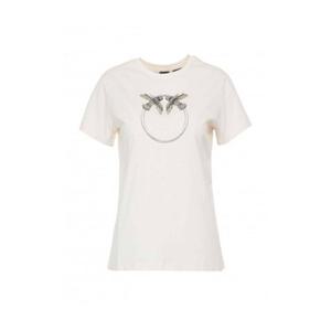 핀코 QUENTIN3 프린팅 반팔티셔츠 베이지 여성 1G1720 Y7SS C03