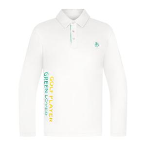 [까스텔바작] 남성 슬로건 원포인트 기본 폴로 티셔츠_BGDSTL003WH