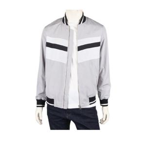 [카이아크만] 스트라이프 배색 집업 점퍼(KPBJP176M0_GY)