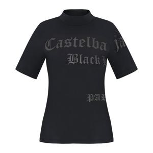 [까스텔바작] 여성 캡슐라인 반팔 반넥 티셔츠_BGDMTS803BK