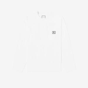 우영미 백로고 롱슬리브 티셔츠 화이트 여성 M241TS17712W