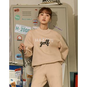헤지스 골프 여성 24FW 가격인하ONLINE EXCLUSIVEAfterhours캡슐 베이지 여성 모크넥 기모 티셔츠(세미오버핏) HWTS4