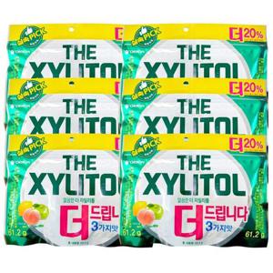오리온제과 더 자일리톨 122.4g 6개