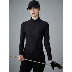 빈폴골프 여성 넥셔링 긴팔 티셔츠  블랙 BJ4841A055