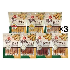 펫스토리 수제 핫도그 100gX3 고기말이 영양 애견간식