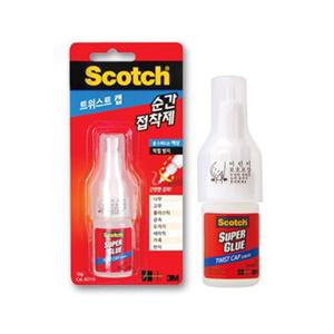 3M 스카치 순간접착제 트위스트캡 액상형 10g