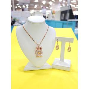 로뎀 세이브존05 Elegance P 뉴 부엉이 목걸이 귀걸이 세트2 RD24010015