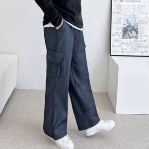 [리빌모아]겨울 남자 기모 데님 카고 밴딩 바지 DJ-PTW-SGAAHDB1