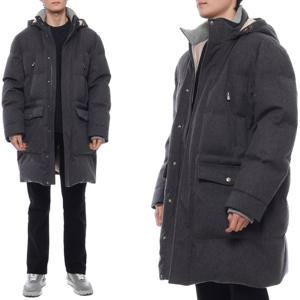 [브루넬로쿠치넬리] 24FW 남성 울 플란넬 다운 롱패딩 (MM4631827 CVK82 24F)