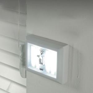 Coms LED 스위치 벽면등 사각 10 LED 4 x