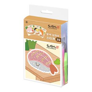 DIY 보석십자수 스티커 스시 프렌즈 10x11 BST3-006