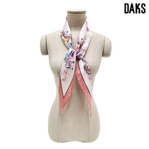 [닥스(스카프)]플라워 패턴 로장지 실크스카프 SKI001I