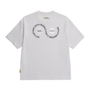 내셔널지오그래픽 N252UTS971 리젠 써클 그래픽 반팔 티셔츠 SILVER GREY