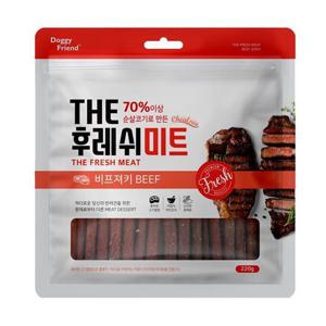 THE 후레쉬미트 비프 져키 220g X5개 강아지 간식 반려견간식