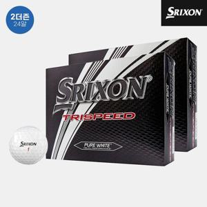 [2더즌/24알]2024 스릭슨 트라이스피드 퓨어 소프트 골프볼[남여공용][화이트][3피스]