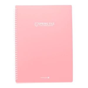 모닝글로리 K컬러 스프링 클리어화일 40P (핑크) 사무용화일 서류정리 서류정리화일 다용도파일 문서보관
