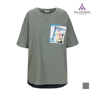 [비비올리비아] 캐주얼프린트 반팔티셔츠_VVCASXM6276