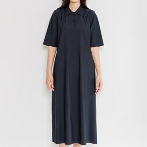 [디아스토리] 솔리드 카라 드레스 (AHMODF03)-BLACK