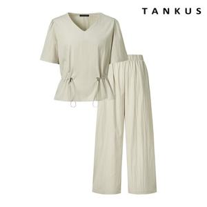 [탱커스]스트링블라우스팬츠 셋업 (TX2OP042L0)