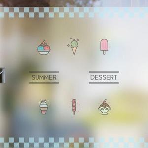 아트박스/낭만창고 dgse157-썸머 디저트-반투명시트지