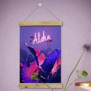 아트박스/꾸밈 ia224-우드스크롤_40CmX60Cm-네온사인보테니컬