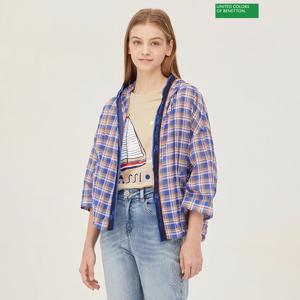 베네통 가니 체크 블라우스 BABL75431