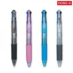 애니볼 4색 다색 볼펜 0.7mm 낱개