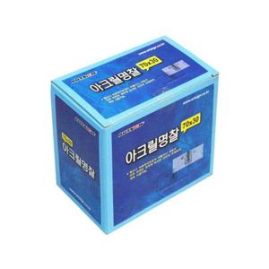 문구사무/아크릴명찰M7030B/2429/70x30(50개입 문구용품 사무용품 명찰 출입증 사원증