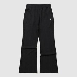 [르꼬끄] 여성 부츠컷 케이블 자가드 팬츠 QQ322OFP92_BLK QQ322OFP92