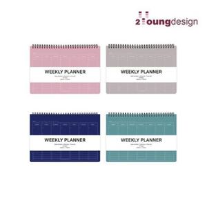 엘리트 체크 위클리 플래너 2P 컬러 계획표 일상기