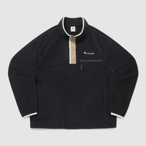 [르꼬끄] 남녀공용 플리스 우븐믹스 루즈 하프집업 QQ423LFSO3 QQ423LFSO3