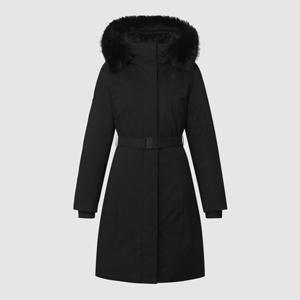 [르꼬끄] 여성 레귤러핏 롱 구스 다운 자켓 QQ422ODJN2_BLK QQ422ODJN2