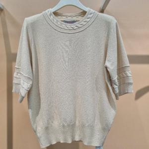 라티움 HC34 부드럽고 착용감좋은 목선소매 포인트 듀플KT 5부니트티 T2533sw01