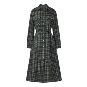 FOCUS  클래식 체크 러플 원피스 PBINF5W1OP3071