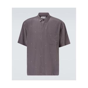 생로랑 Cassandre 실크 크레이프 드 신 셔츠 P01080737