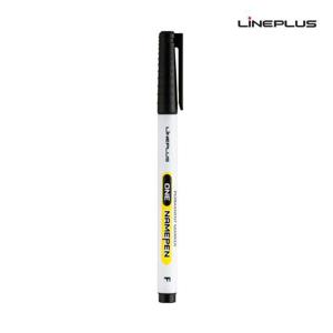 라인원 네임펜 (12개입) 1다스 (검정색) 네임펜 네임사인펜 문구 사무용품 필기구