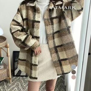 ATMARK (77까지)체크플리스루즈셔츠_AA59SH004G