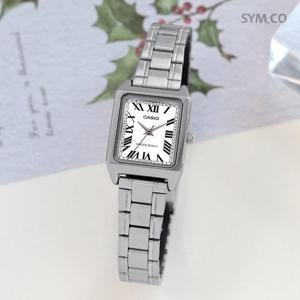 카시오 LTP-V007D-7B 클래식 스퀘어 로마 사각 여자 메탈 시계 d