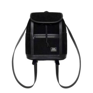 [LEE]LEE 레더 배색 스웨이드 미니 백팩 블랙 LE2503BG60BK