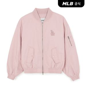 [MLB공식] 26SS 여성 나일론 크롭 봄버자켓 LA (L.Pink) 3FJPB0361-07PKL