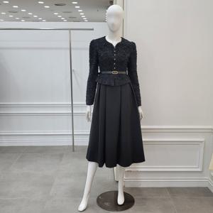 [미니멈]엠보싱 하트넥 투피스형 원피스 (MZAAWO1020)_IC