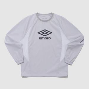 엄브로긴팔티 PQA UQ221SWT53-WGR 더블컷 긴팔 피스테 WHITE GREY