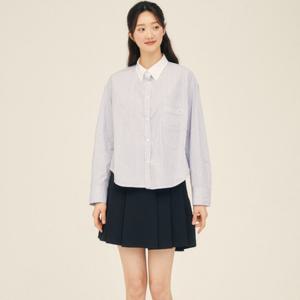 [제이제이 지고트]버튼 다운 스트라이프 블라우스 GP3A0BLJ11