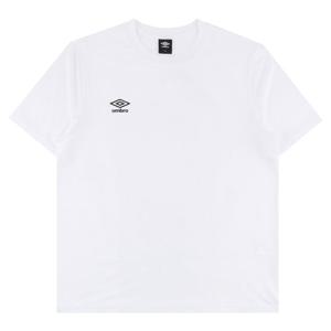 엄브로 베이직 폴리 스판 스몰로고 반팔 티셔츠 UR121SRS14WHT