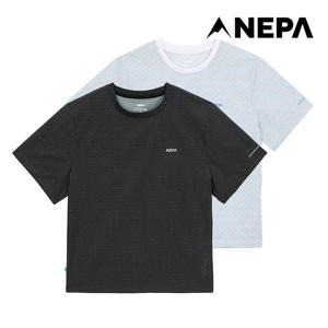 네파 여성 아이스테크쉘 지오 반팔 라운드 티셔츠 7K45338