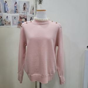 [무자크]장미단추반목 프릴니트티MQ1WKP09